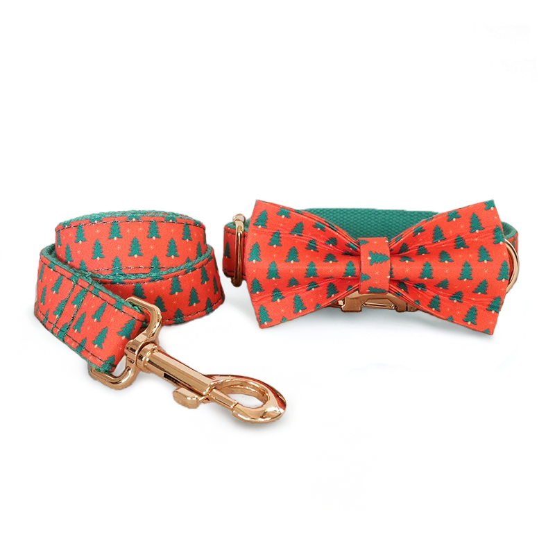 Christmas Trees - Red Collar & Leash Set