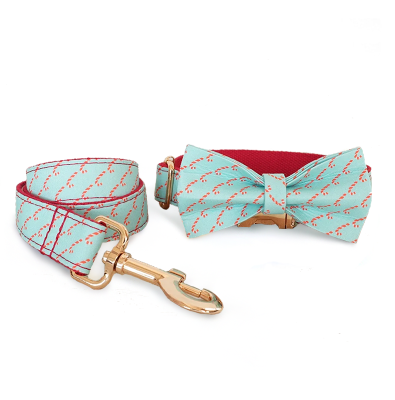 Peppermint Twist Collar & Leash Set