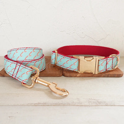 Peppermint Twist Collar & Leash Set