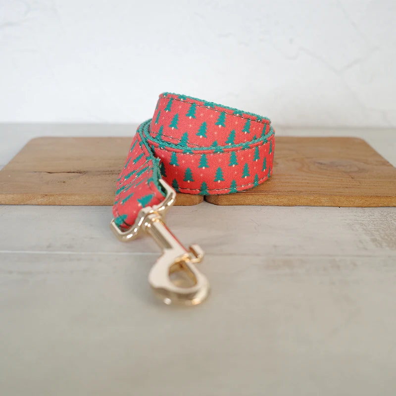 Christmas Trees - Red Collar & Leash Set