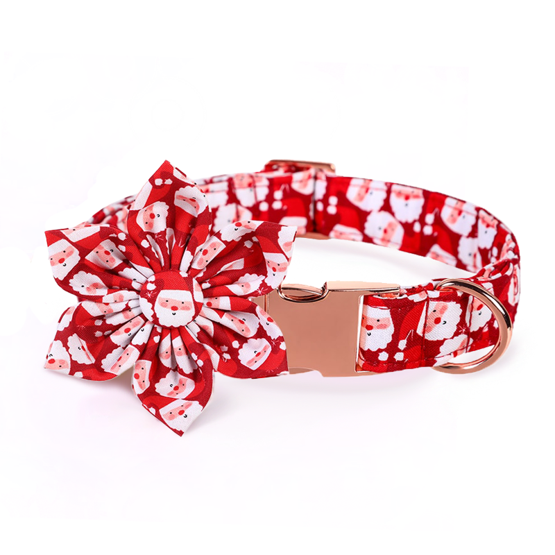 Santa Paws Flower Collar