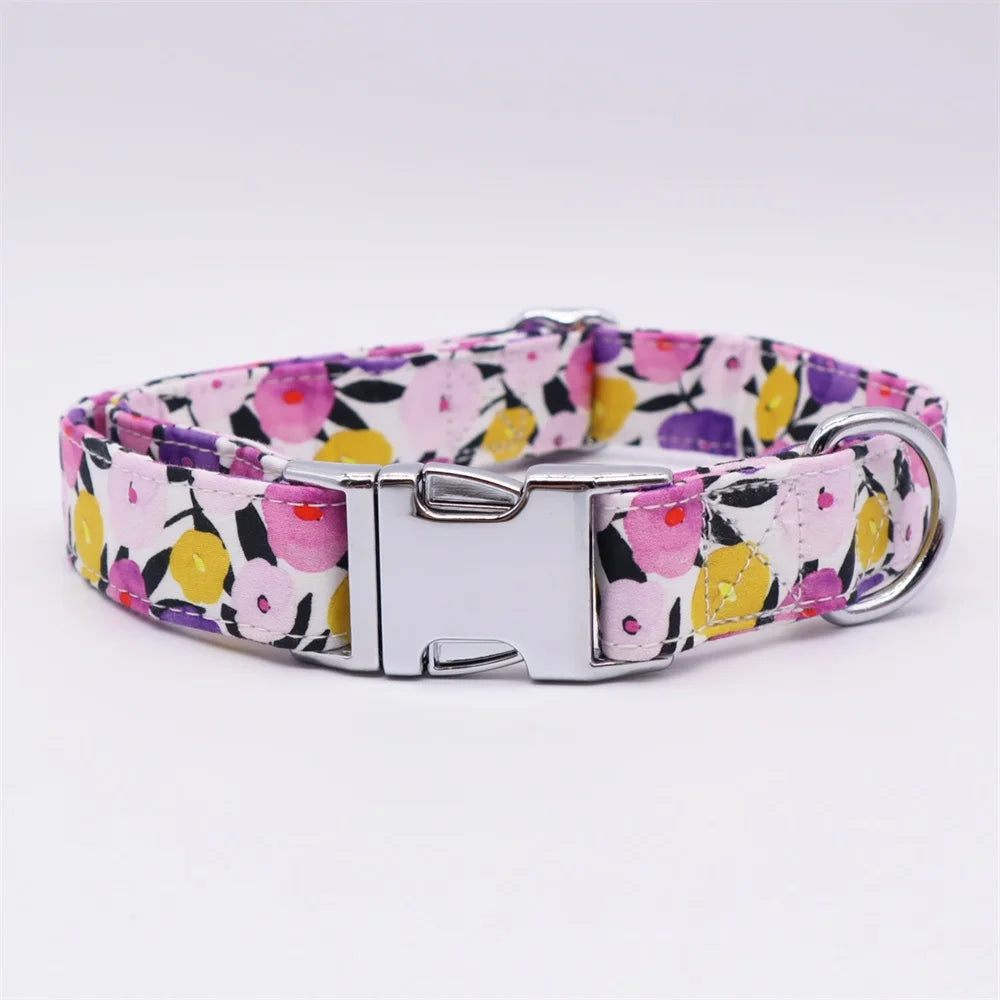 The Meghan Flower Collar & Leash Set