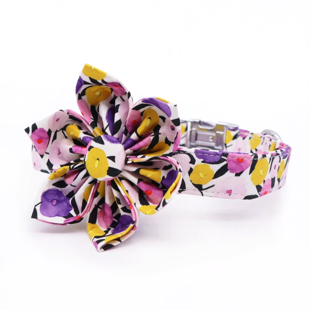 The Meghan Flower Collar & Leash Set