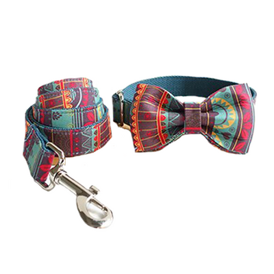 Personalized Maya Collar, Bow Tie, & Leash Set