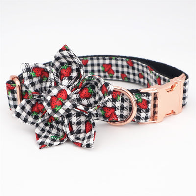 The Strawberry Fields Collar & Leash Set