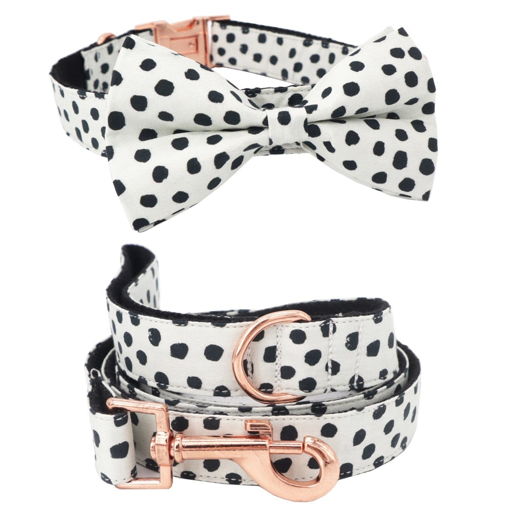 Pawfect Polka Dots Collar & Leash Set