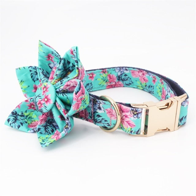 The Lanai Collar, Flower, & Leash Set