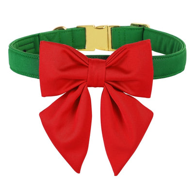 The Carol Lady Bow Collar (Red Bow)