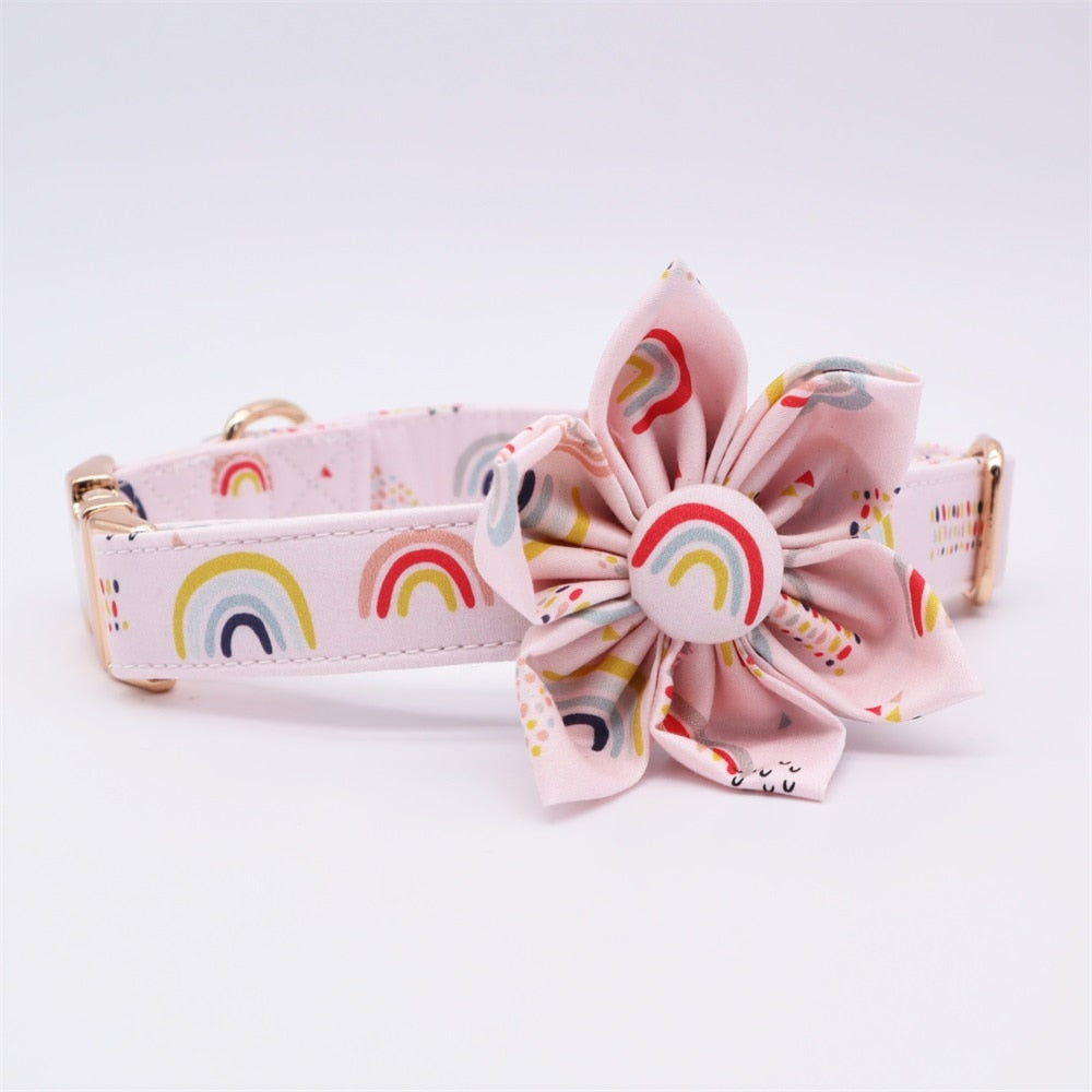 Rainbow Sprinkles Collar & Leash Set