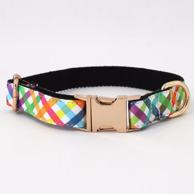 Plaid Rainbow Collar