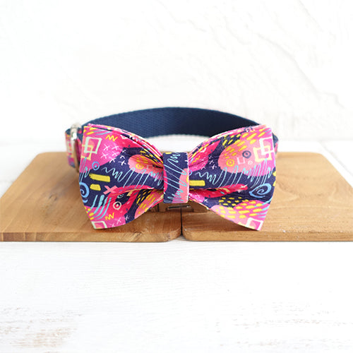 Personalized Deep Graffiti Collar & Bow Tie