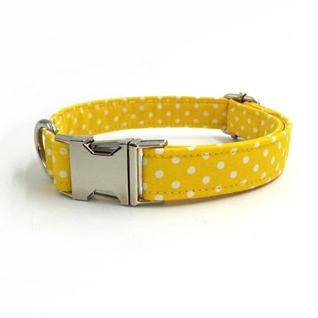 Yellow Polka Dot Collar - Collar