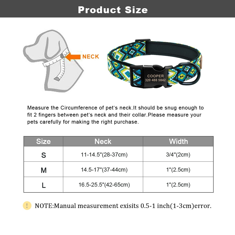 Personalized Midnight Barks Collar