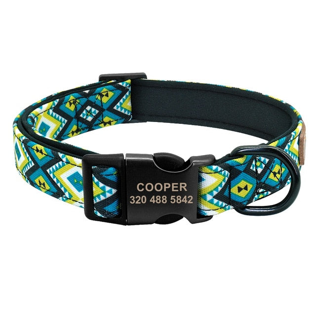 Personalized Midnight Barks Collar