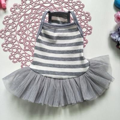 Andy Striped Tulle Dress - Dress