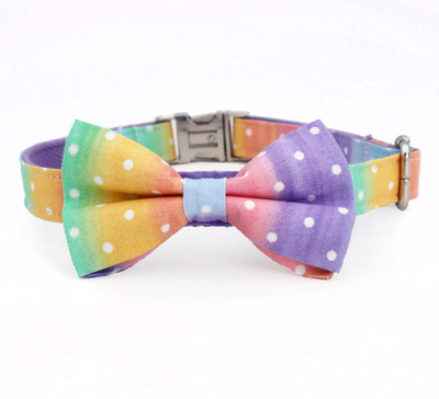 Polka Dot Rainbow Collar