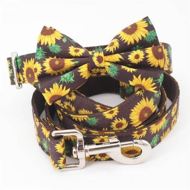 Sunny Sunflower Collar & Leash Set